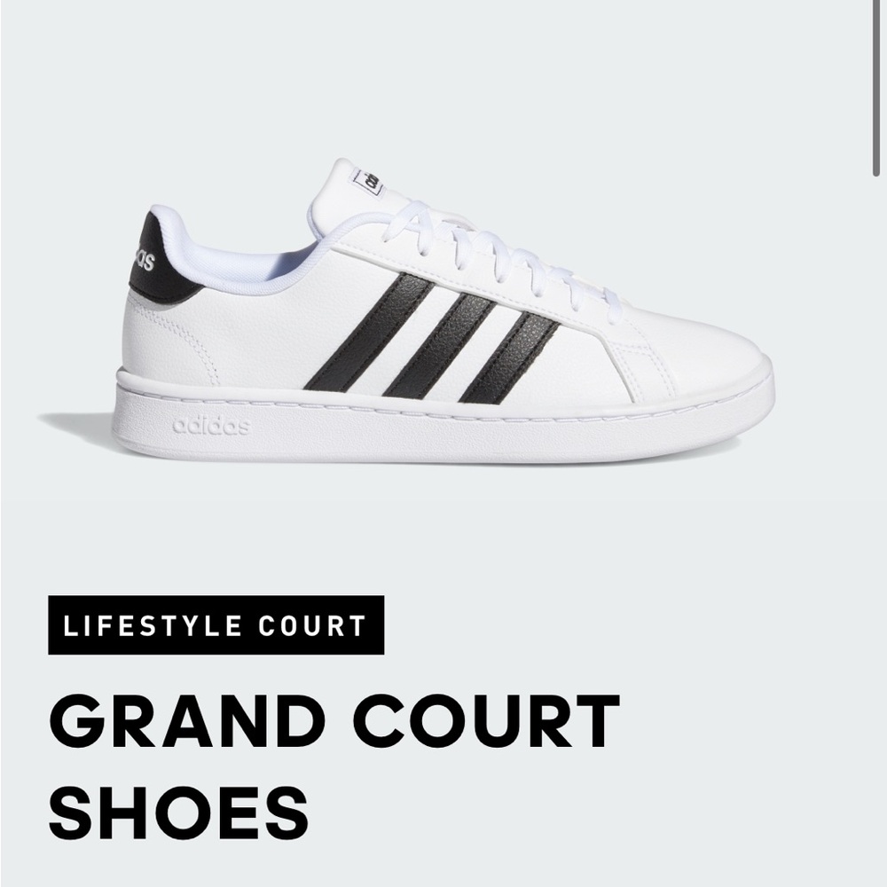 Adidas Grand Court Leather Sneakers - Picture 2 of 10